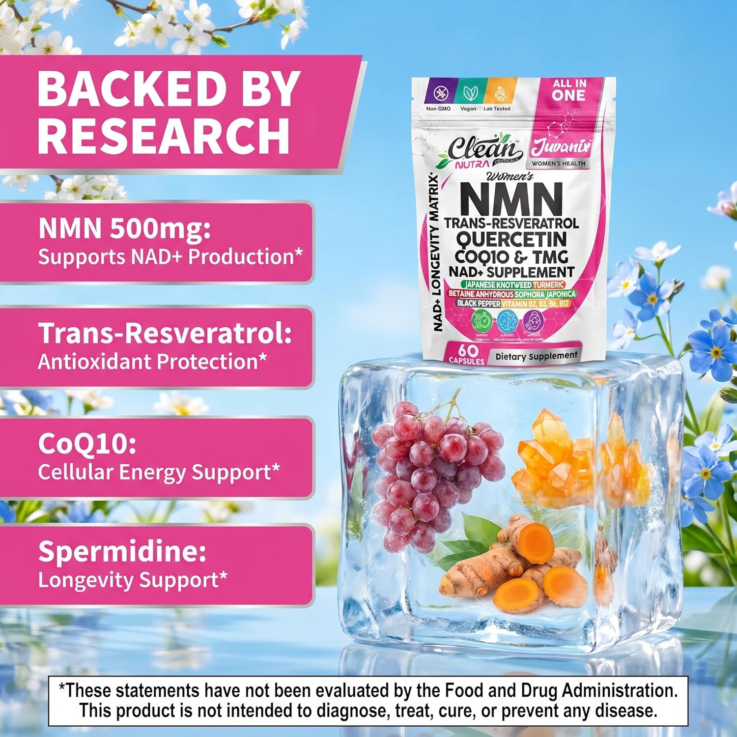 Juvanix NMN 500mg + NAD Longevity Matrix