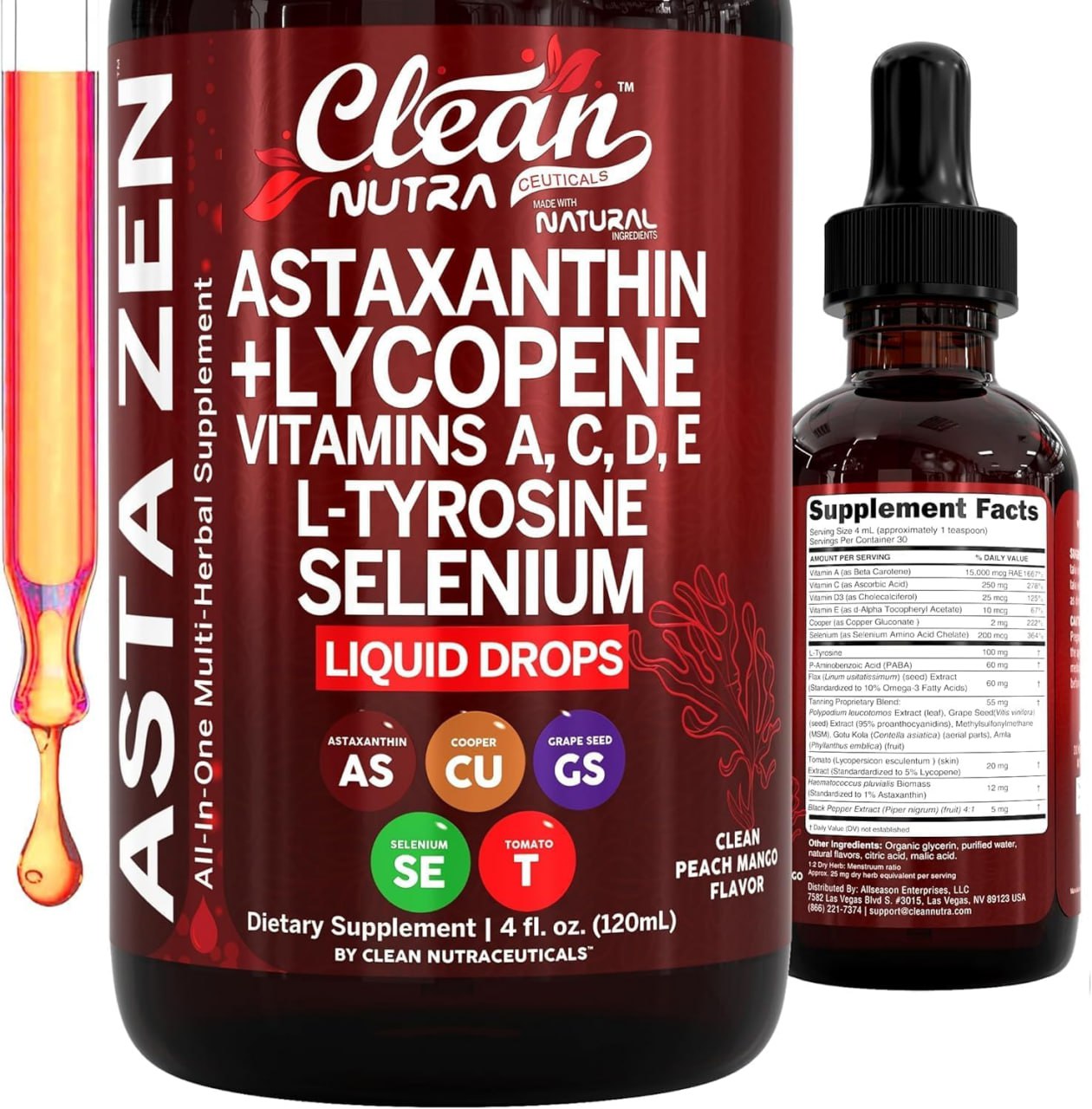 Astaxanthin Lycopene Liquid Drops