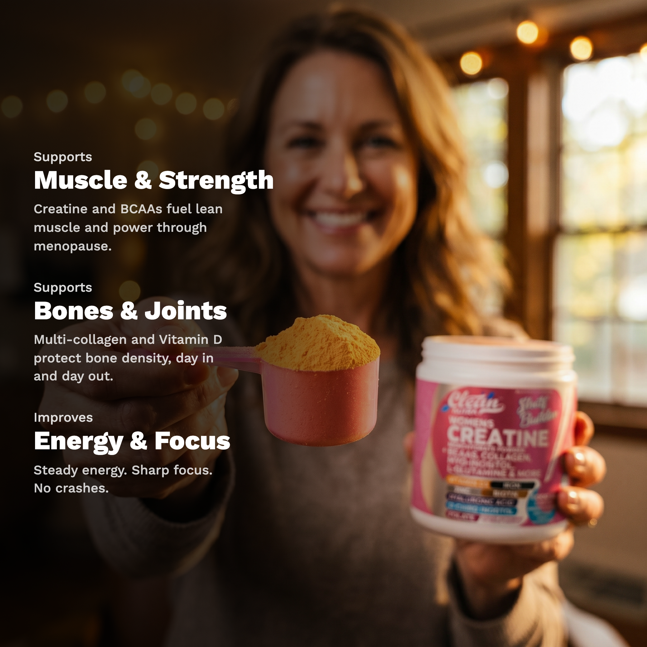Shelf Builder Benefits - Muscle, Bones, Energy